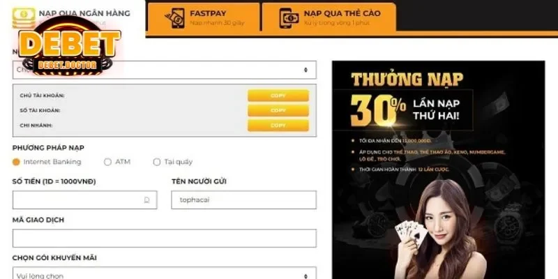 Nạp game thông qua thẻ cào điện thoại